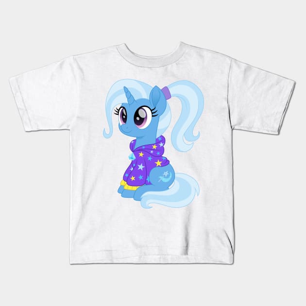 Trixie in a hoodie Kids T-Shirt by CloudyGlow